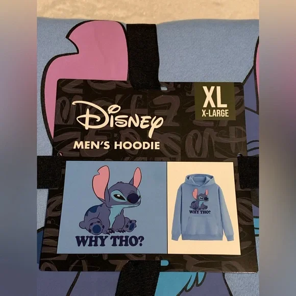 Lilo & Stitch Blue XL Hooded Sweatshirt - Picture 2 of 3